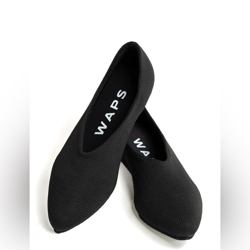 WAPS- Machine Washable Black Flats